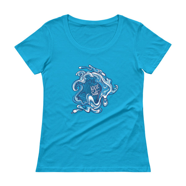 Ladies Go With The Flow Scoopneck T-Shirt