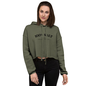 Ladies Vintage 100% Salt Crop Hoodie